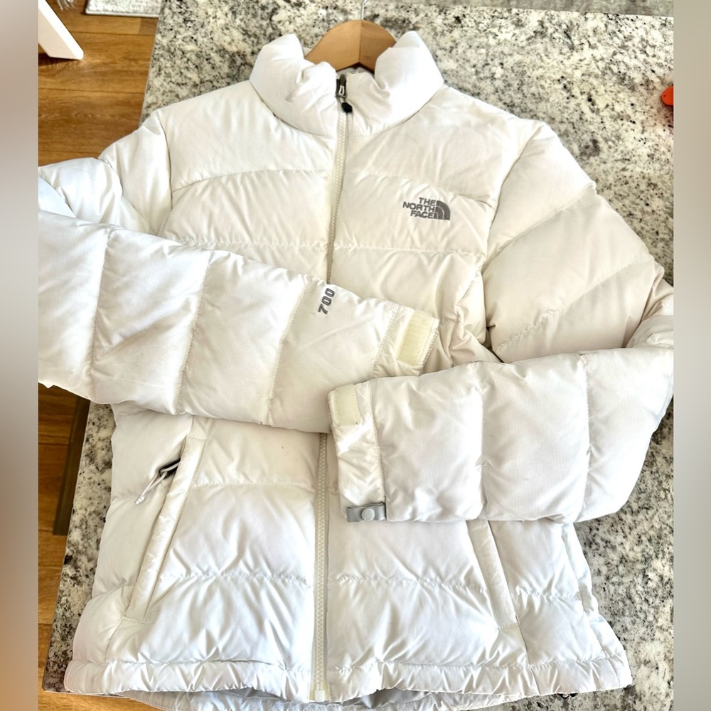 White North face Puffer Jacket